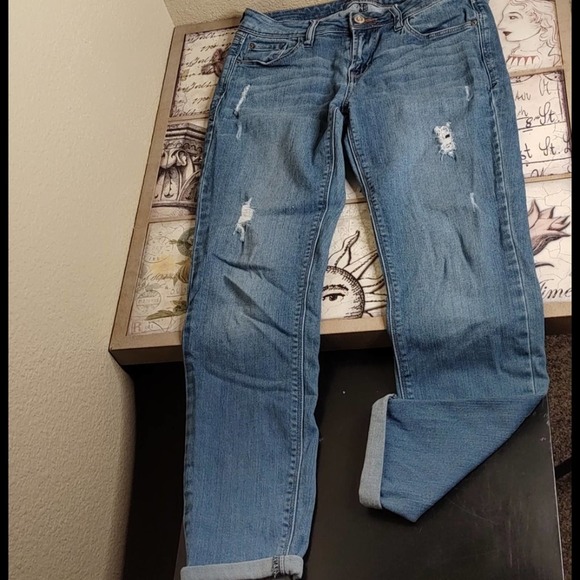 Kensie Denim - Kenzie Med Wash Ankle Biter Skinny Jeans